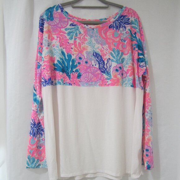 Lilly Pulitzer XL Finn Shirt  Seaside Carnivalle - Picture 1 of 8